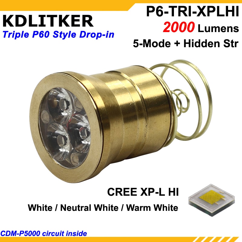 KDLITKER Ʈ ũ XP-L HI 2000   LED ..